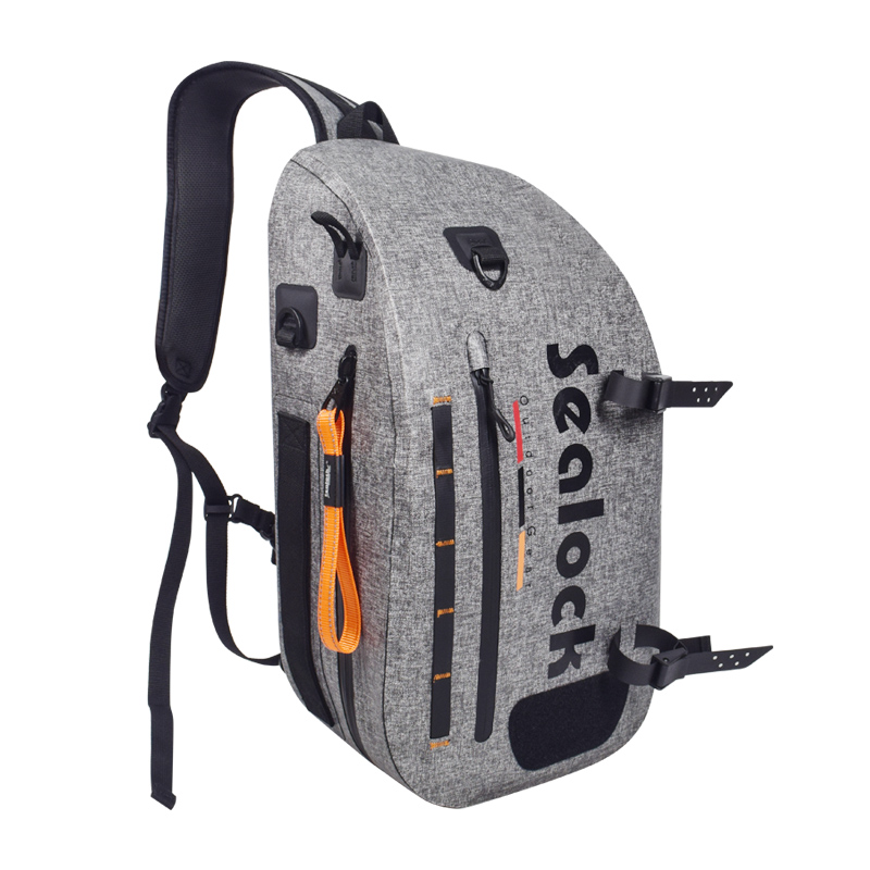 Bolsa de pesca impermeable IPX8 de 15 l con cremallera hermética (20 m de profundidad)