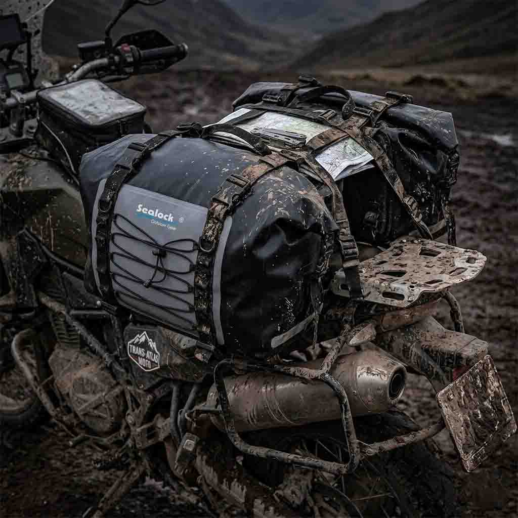 La mejor bolsa impermeable para motocicleta: embalaje ADV y física de correas