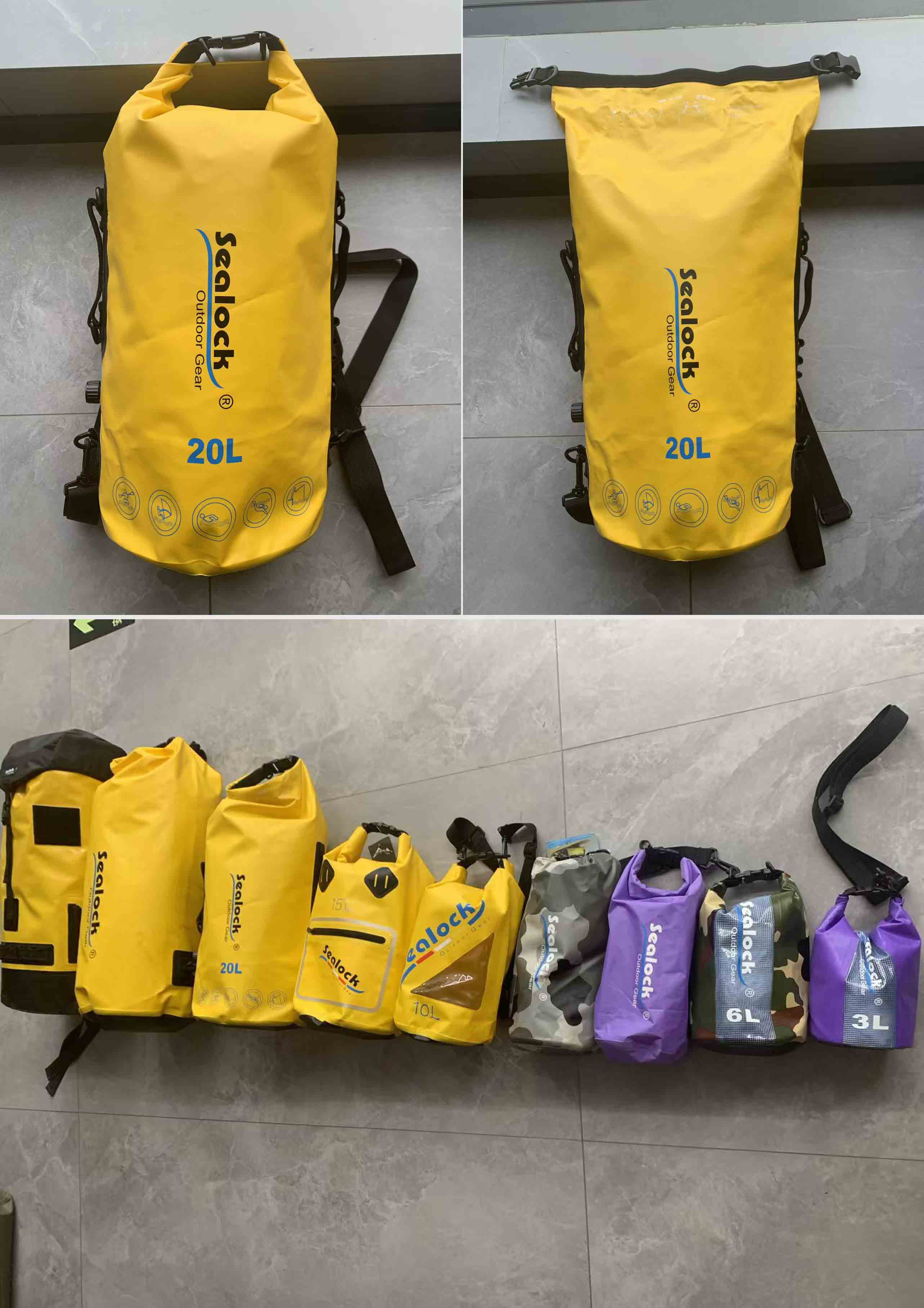 Bolsas secas personalizadas: materiales, tamaños y opciones de marca