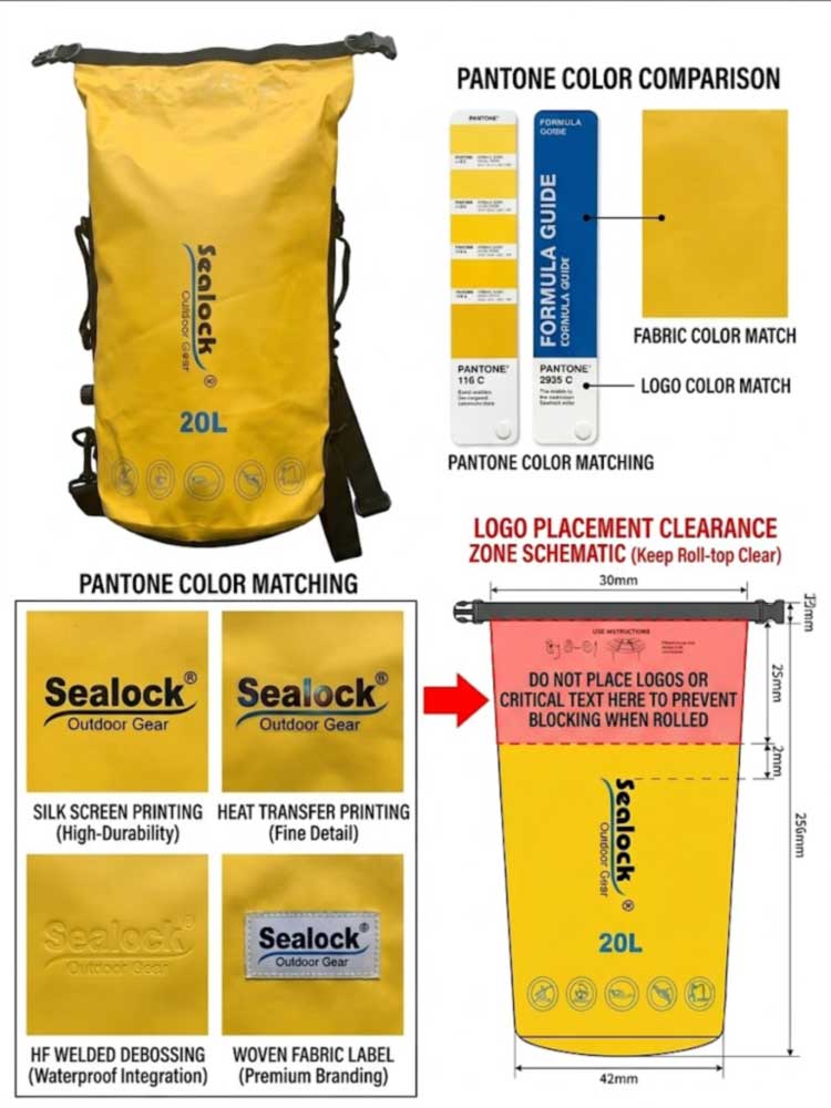 Bolsas secas de marca privada para marcas de equipos para exteriores