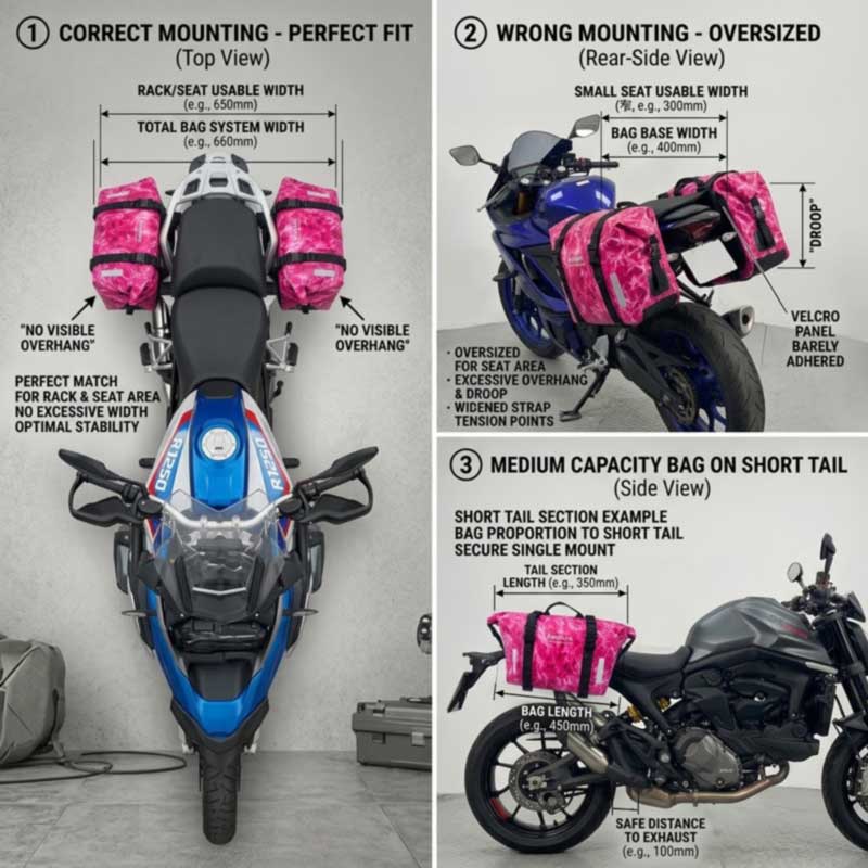 Fabricante de bolsas traseras para motocicletas para proyectos OEM