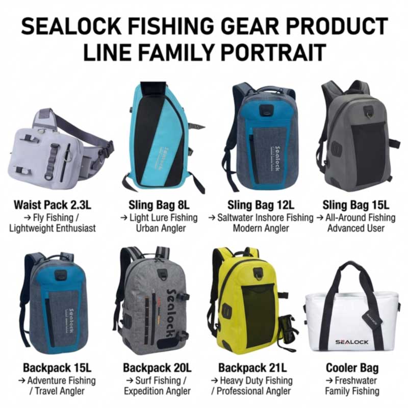 Bolsas de pesca impermeables OEM para compradores mayoristas