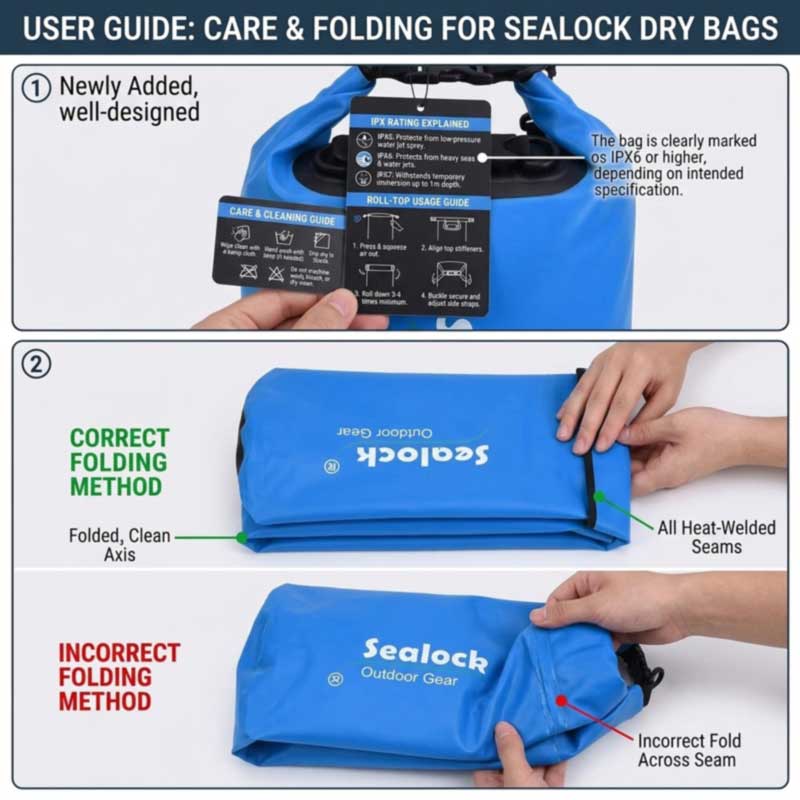 Embalaje de bolsas impermeables y presentación minorista para compradores OEM
