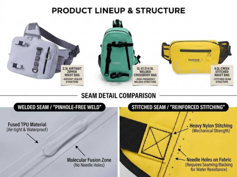 Riñonera impermeable Fabricante: Riñoneras OEM para marcas de natación y actividades al aire libre