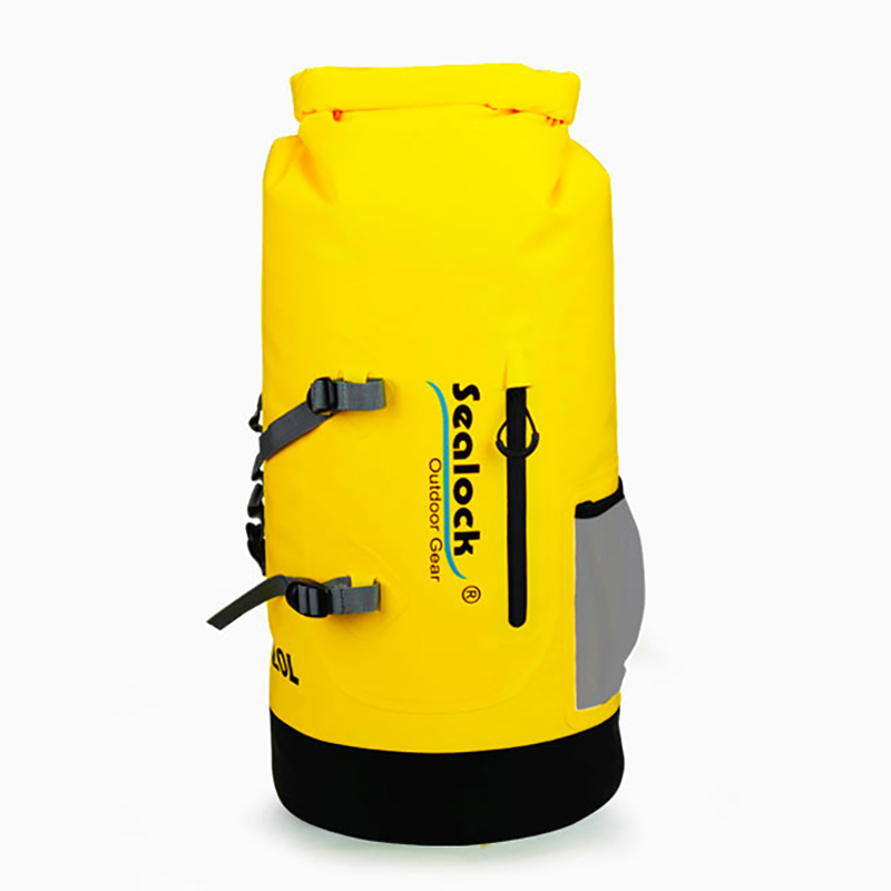 Mochila impermeable con tapa enrollable de 20 L/28 L y bolsillo frontal impermeable