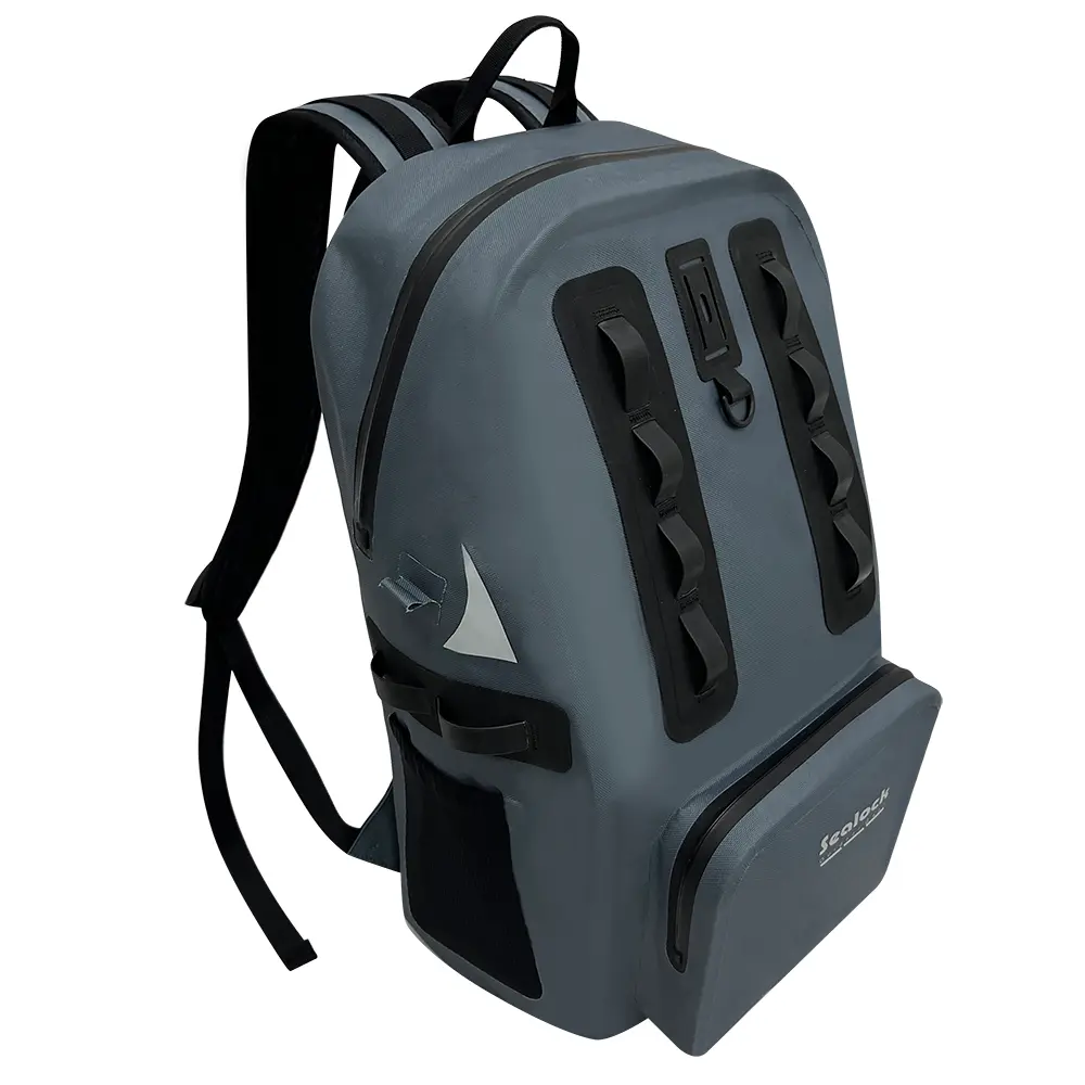 Mochila de viaje impermeable de 25 litros con bolsillo frontal impermeable