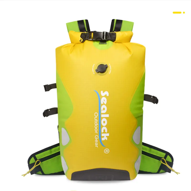 Mochila impermeable con tapa enrollable de 35 litros para senderismo y kayak
