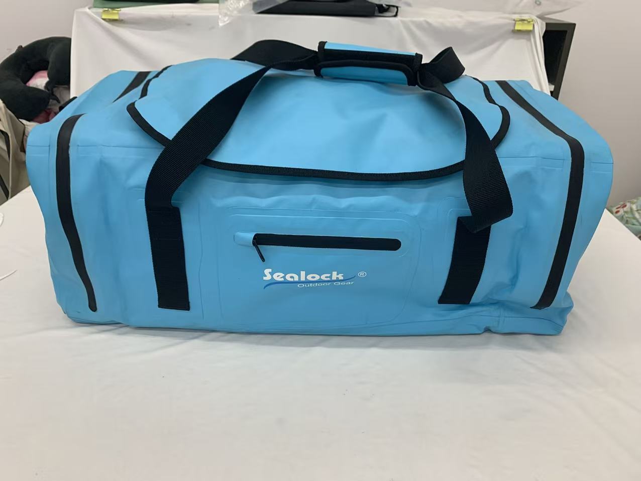 Bolsa de lona impermeable de 55 litros con cremallera hermética (IPX7)