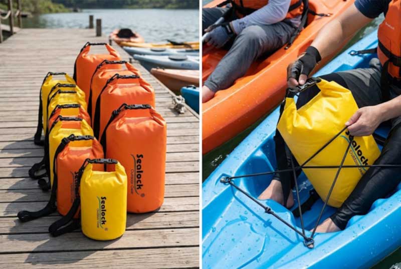 Bolsas secas y fundas para teléfonos para operadores turísticos y de alquiler de kayaks: especificaciones de flota que perduran