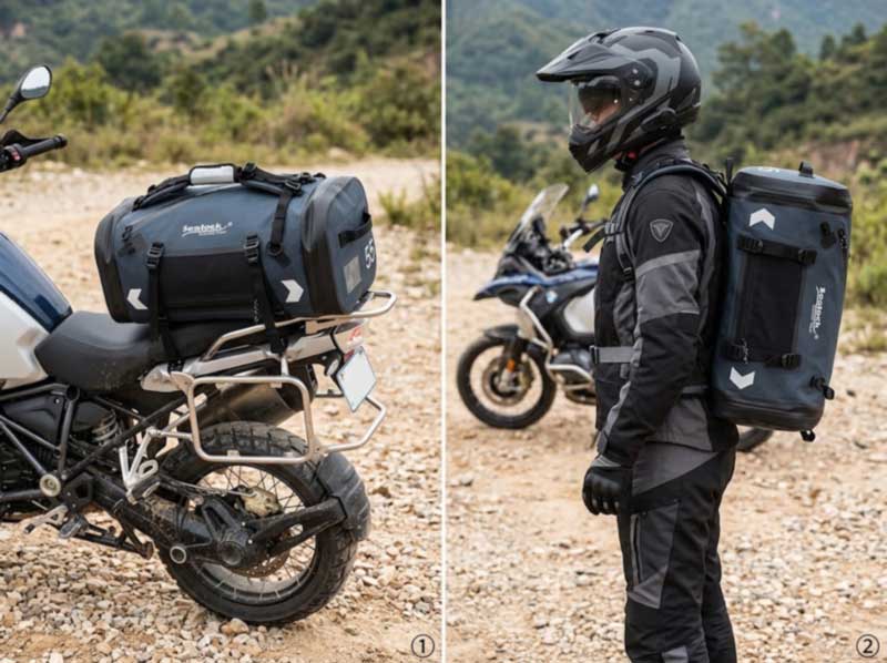 Bolsa de lona para motocicleta: por qué las bolsas de viaje fallan en una bicicleta y qué se necesita a prueba de andar