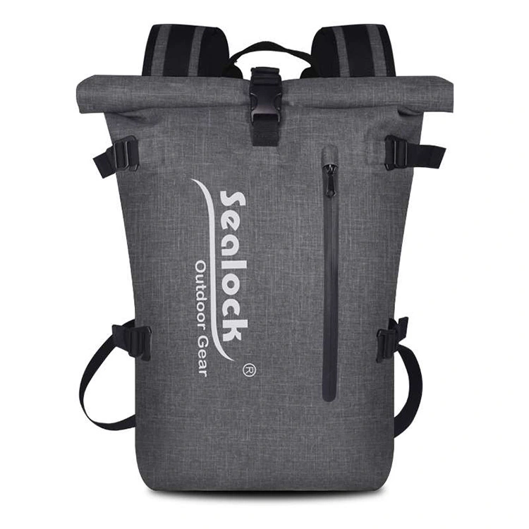 Mochila impermeable para bicicleta TPU 600D Grey 22 litros para ir al trabajo